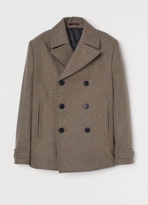 Чоловіче пальто з вовни H&M Man