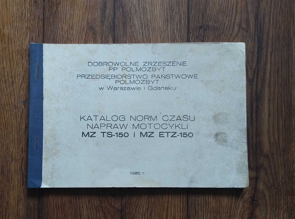 Katalog MZ TS 150 ETZ 150 Polmozbyt