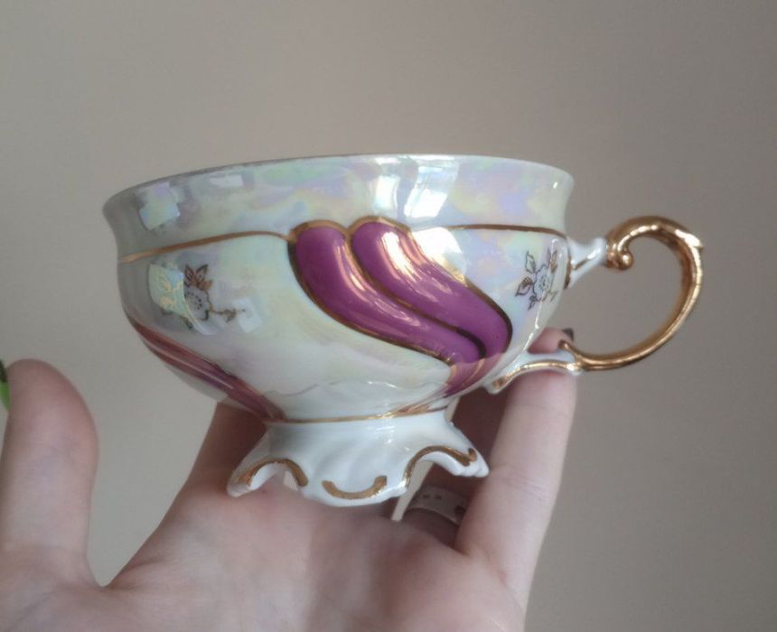 Чайный сервиз Мадонна Розовая лента поштучно, часть сервиза, остатки