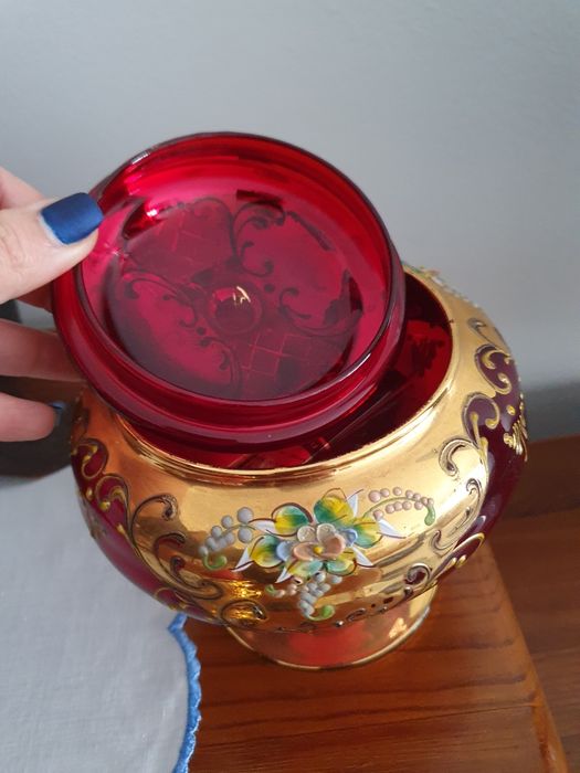 Bomboneira/taça cristal Murano muito antiga