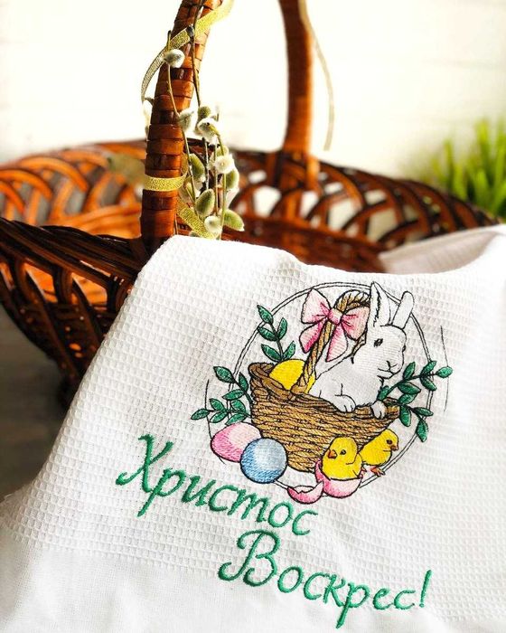 Рушник на кошик пасхальний