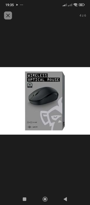 Myszka Silver Monkey Wireless Silent Mouse