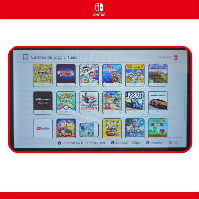 NINTENDO SWITCH 1ª Geração c/ mais de 20 jogos e muitos extras