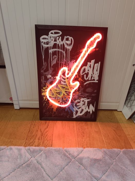 Obraz LED gitara  40x60