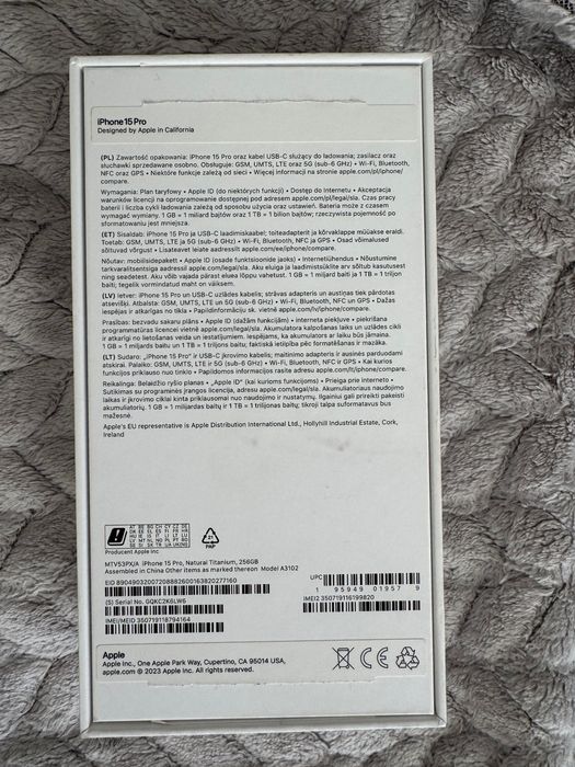 iPhone 15 pro 256gb