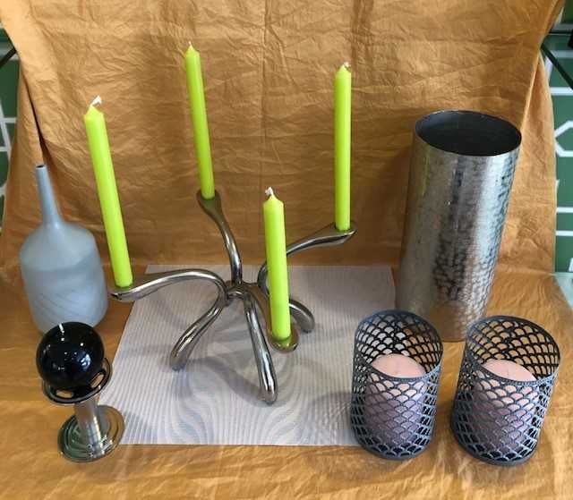 Conjunto de peças decorativas, tudo novo c/ 50% de desconto