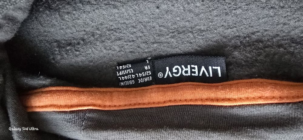 Bluza z kapturem Livergy szara