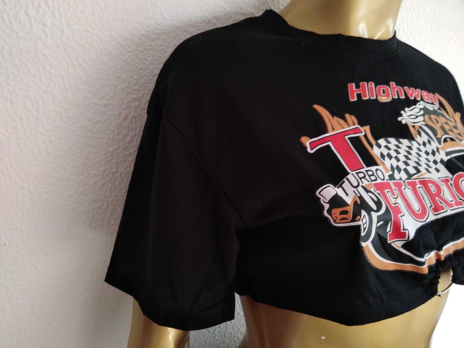 Top Negro Shein Highway Turbe Speed Furious S-36