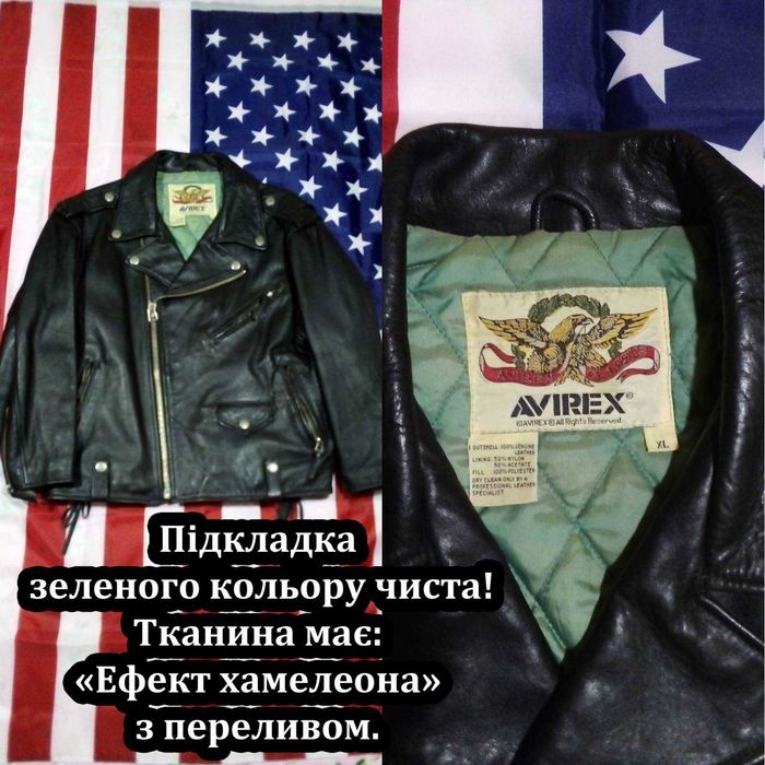 Куртка шкіряна косуха "Avirex" Classics Marlboro Original Rare Vintage 90s/кожанка/байкер/панк/рок/Harley/Туринг/Touring/бренд/вінтаж/оригінал
