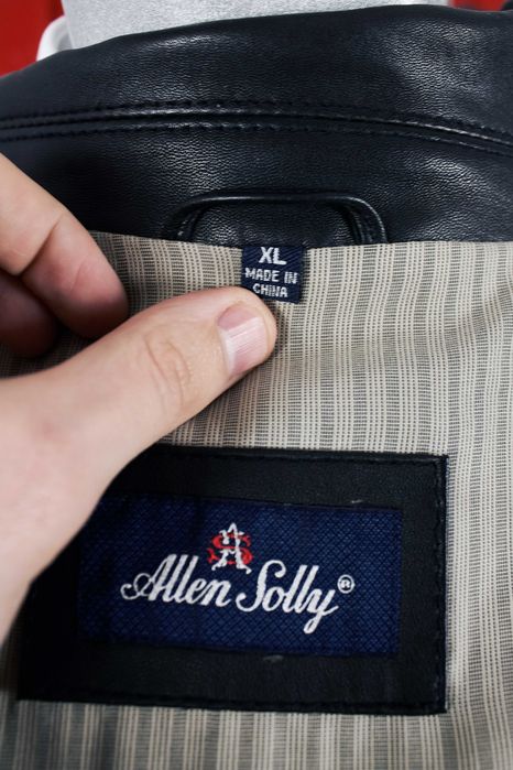 Шкіряна чорна класична чоловіча куртка, кожаная мужская куртка XL