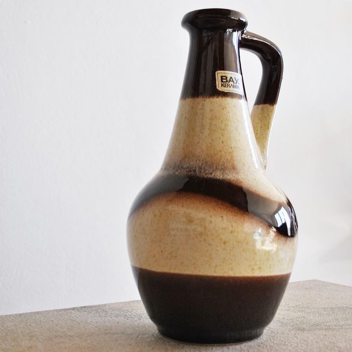 Vaso Vintage, glazed vase 67-30 by Bay Keramik, '60s