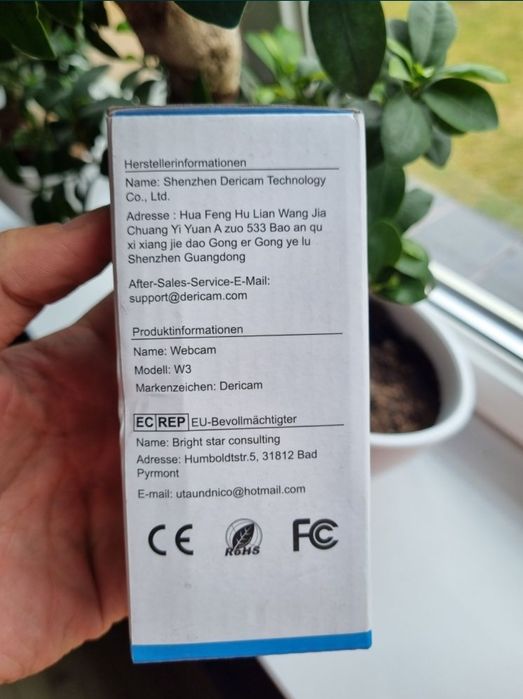 Kamerka internetowa Dericam HD USB Webcam 1080P