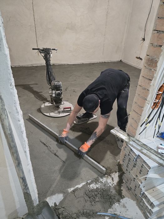 Стяжка пола , стяжка підлоги , напівсуха стяжка , полусухая стяжка