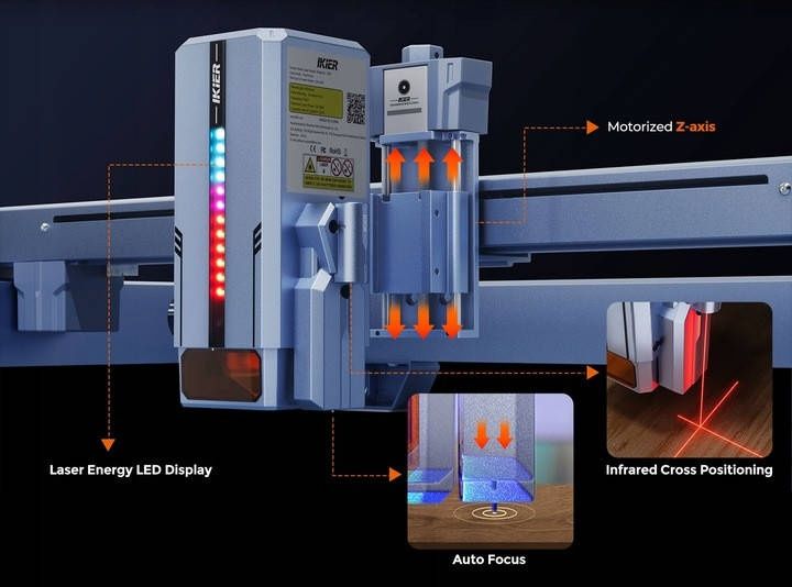 Лазерный гравер iKier K1 Ultra 36W