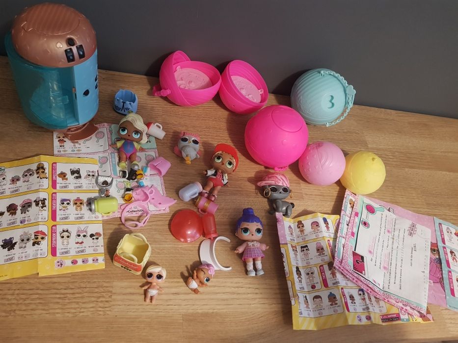 Laleczki LOL SURPRISE 3 x LOL, 2 x LIL Sisters, 2 x Pets
