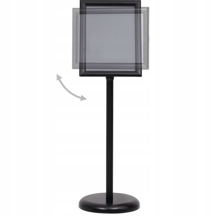 Stojak na plakat A4 czarny stop aluminium