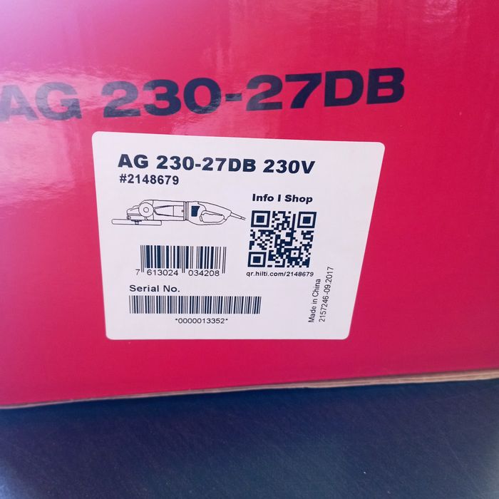 Hilti AG 230 27DB szlifierka kątowa nowa oryginalna