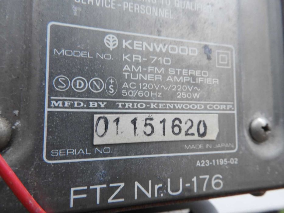 Amplituner Kenwood KR 710 vintage z dużej wieży