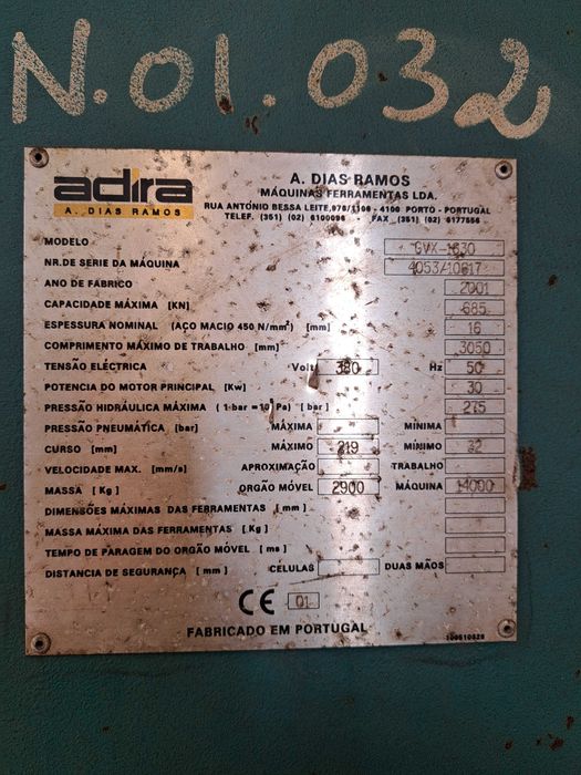 Guilhotina ADIRA GVX-1630 #N56