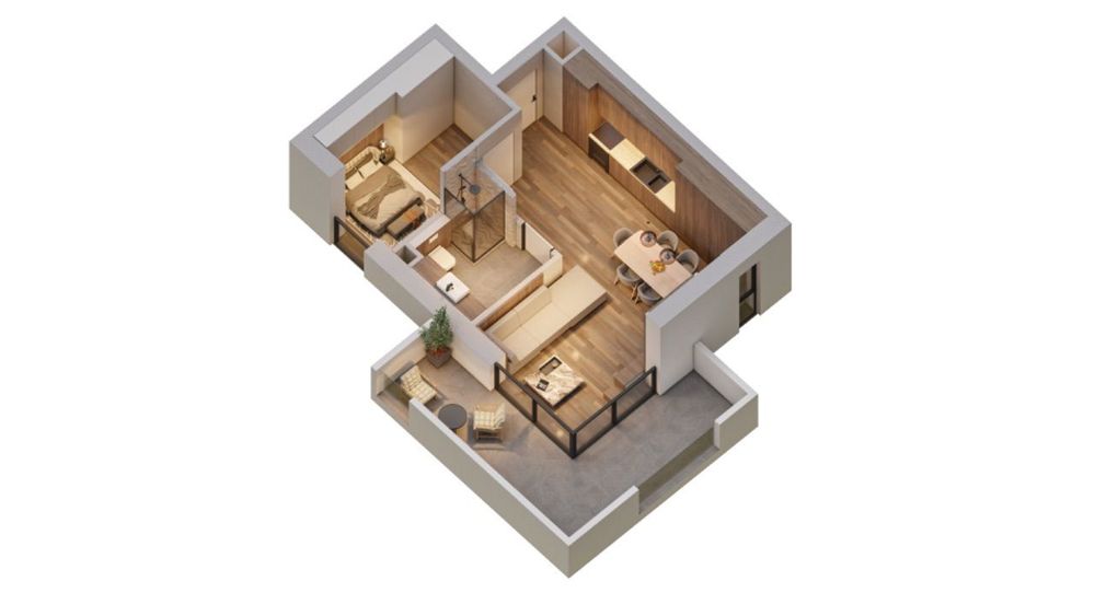 Nowoczesny apartament z 10 m2 balkonem - jezioro!