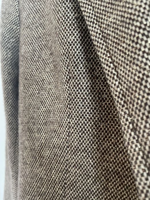 Fato integral castanho com brilhos