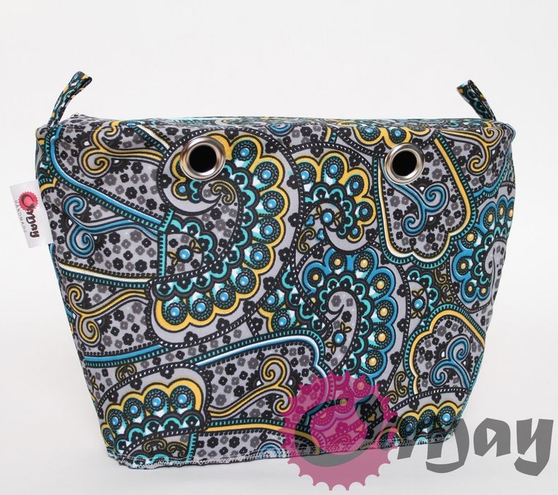 Turkusowy organizer OBAG STANDARD orient szary 2 kieszenie VIP OMAY