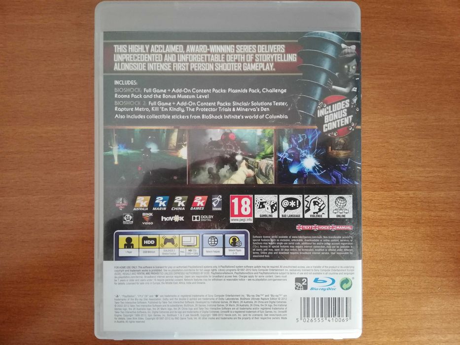 Bioshock: Ultimate Rapture Edition [PS3] - Completo