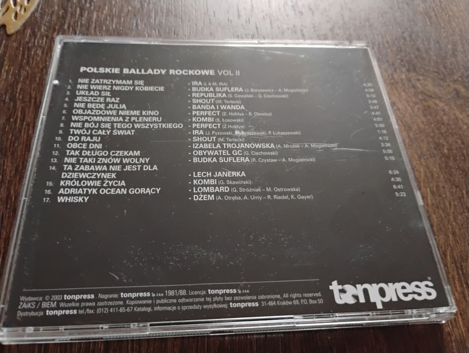 Płyty CD Polskie Ballady Rockowe
