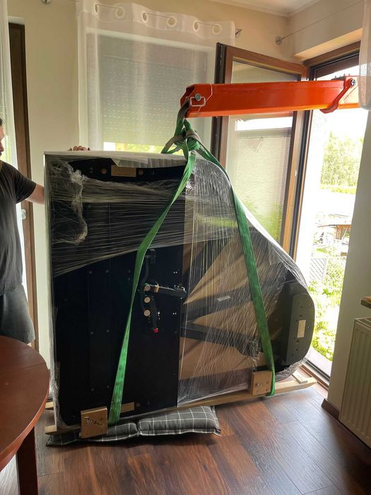 Mini żuraw - manipulator - pająk - montaż okien-| usługa - wynajem