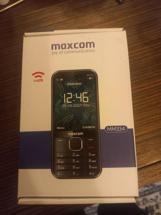 Telefon dla seniora, Maxcom MM334, jak nowy