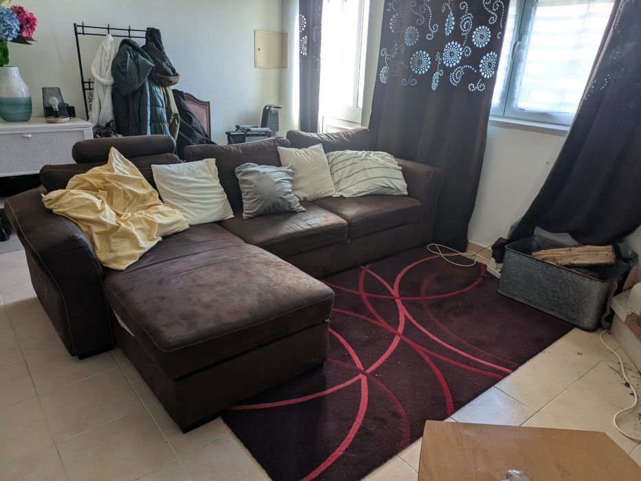 Sofá cama de 3 lugares com chaise 2.65x1.60