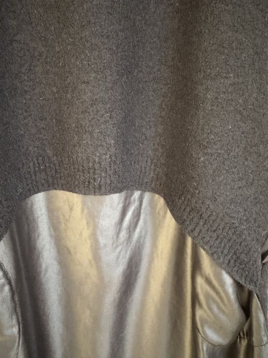 Черное шерстяное платье S-M