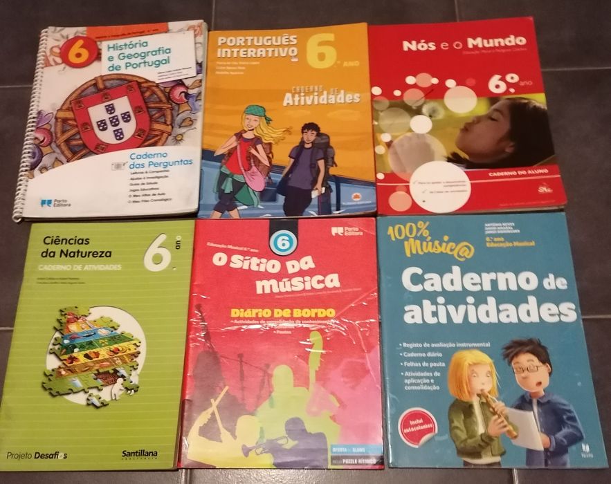 Livros de fichas para 6 ano escolaridade