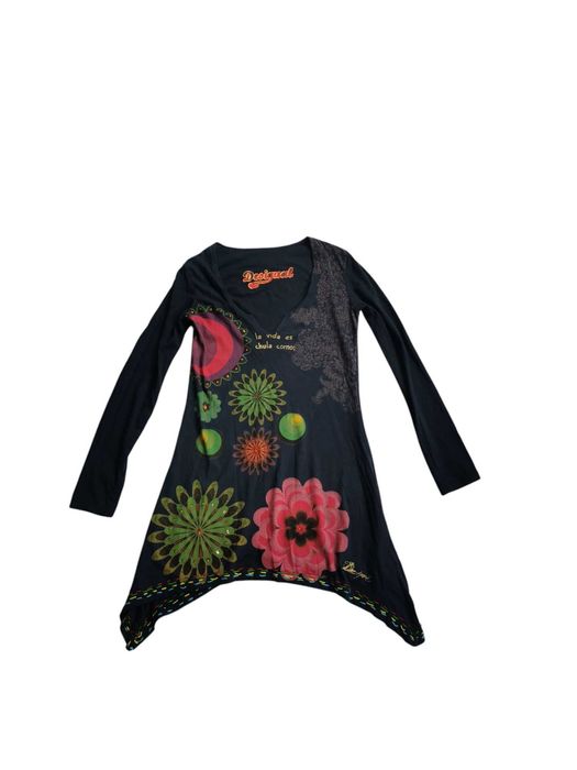 Desigual asymetryczna tunika sukienka hippie