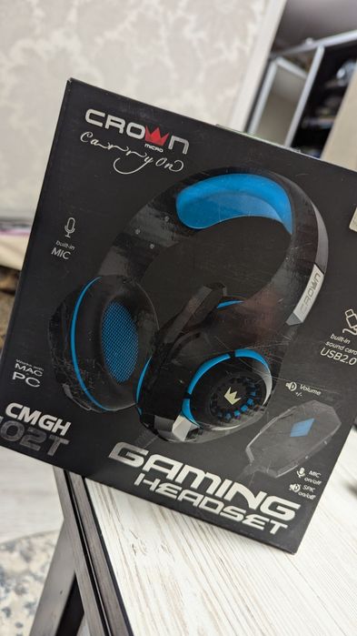 Навушники  ігрові Crown CMGH-102T USB