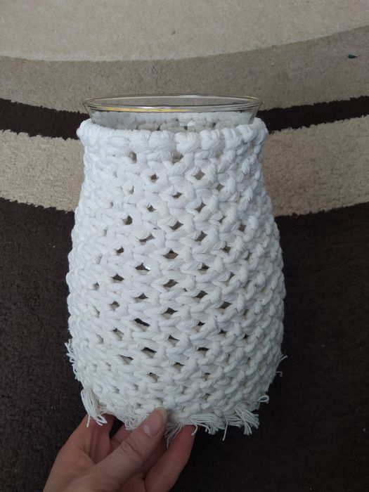 Wazony szklane makrama