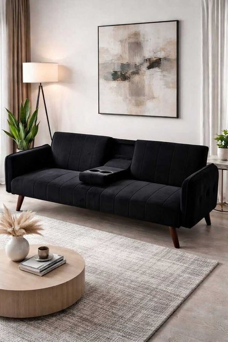 SOFA  CAMA COM POUSA COPOS  envio gratuito paga na sua casa