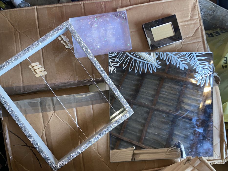 20 ramek srebrne plus lustro cena za całość miks  miks