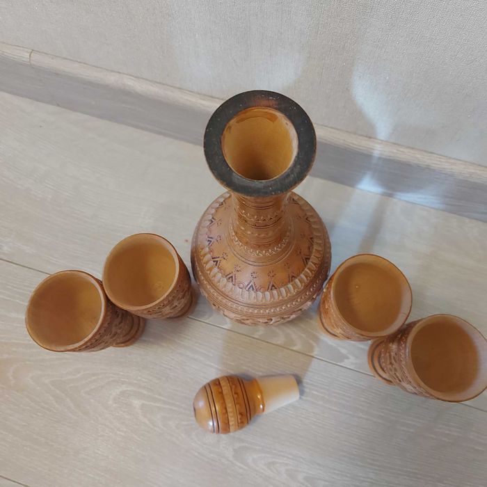 ручної роботи з дерева Чорнильниця українська та набір деревяний