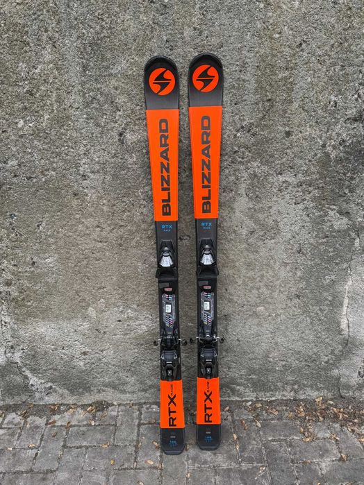 Narty Blizzard RTX Race - 146 cm + kijki + kask