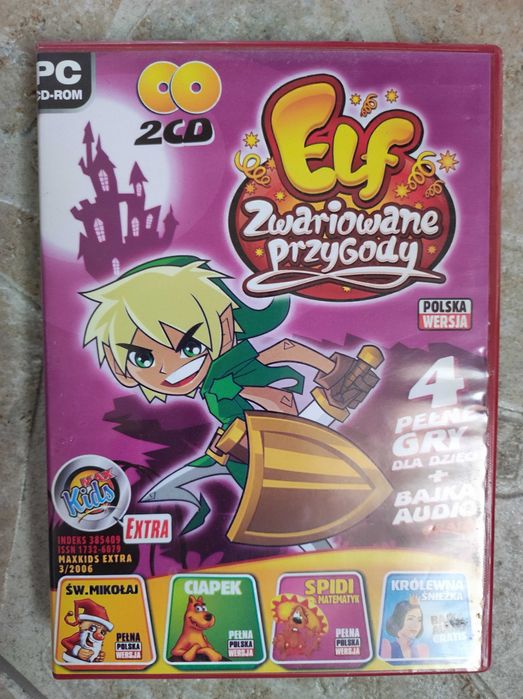 Gry PC komputerowe 4 pełne wersje + bajka audio