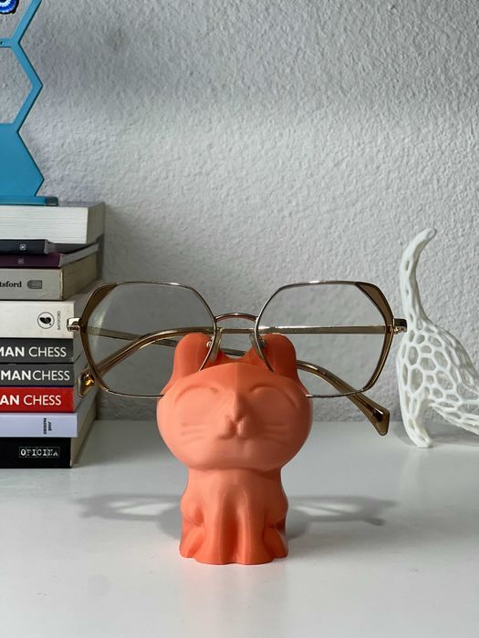 Porta Óculos de Gatinho em 3D