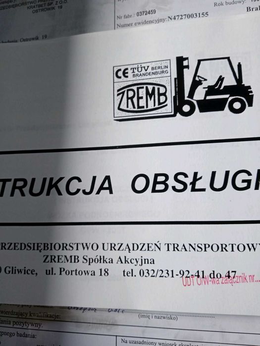 Wózek widłowy terenowy