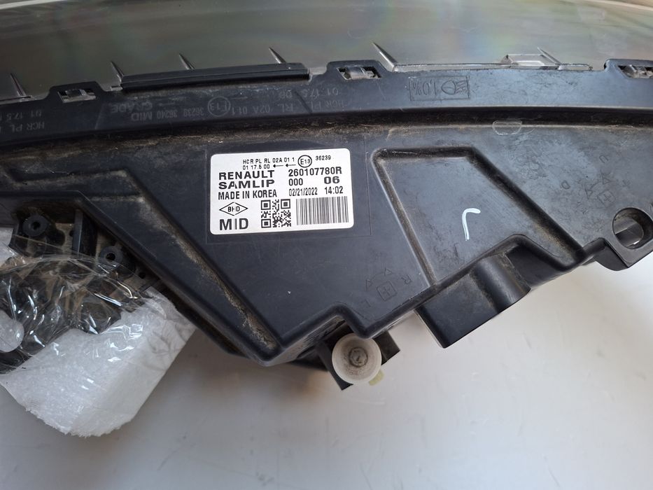 Renault Arkana Reflektor Prawy lampa Przednia Cała kompletna mid led