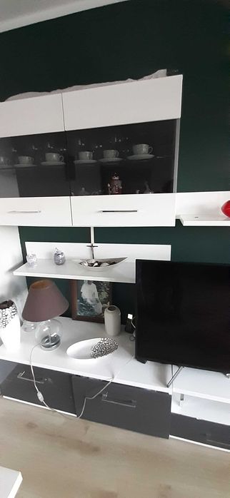 Blek red white zestaw mebli