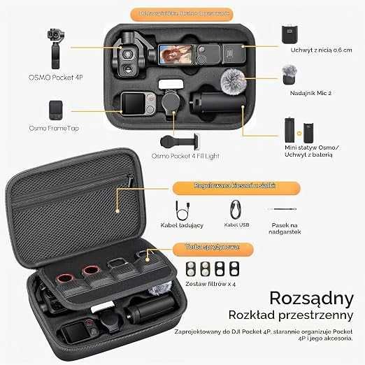 Torba do DJI OSMO POCKET 4P Etui Shell PASEK RAMIĘ do domu