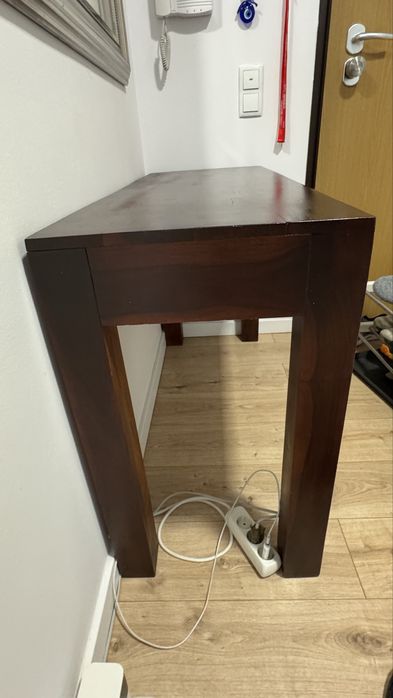 Consola de entrada: madeira maciça