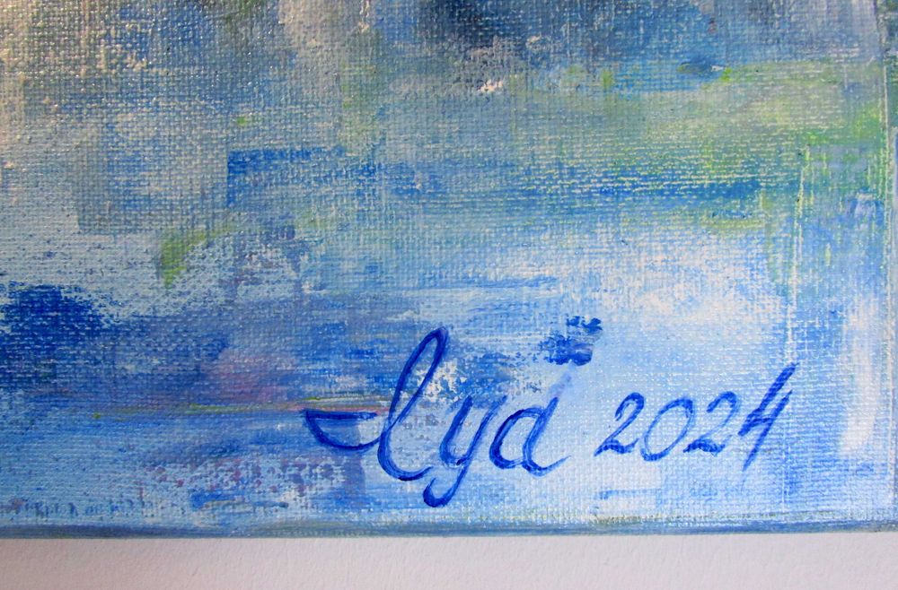 Super prezent! Gęsi w deszczu. Oryginalny obraz Akryl, płótno, 90x60cm