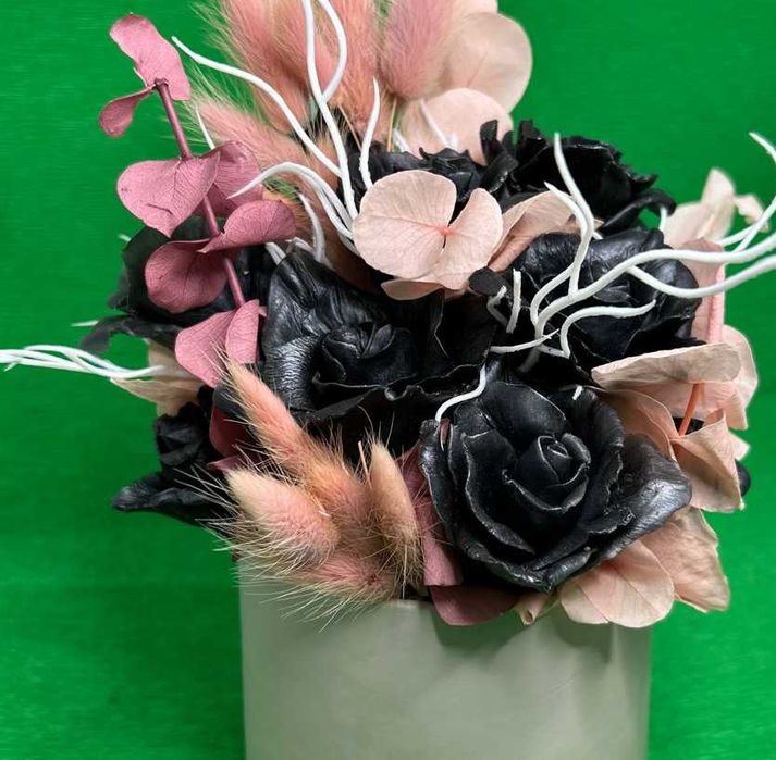 Мильний букет "Чорні троянди" - Елегантність у кожній пелюстці