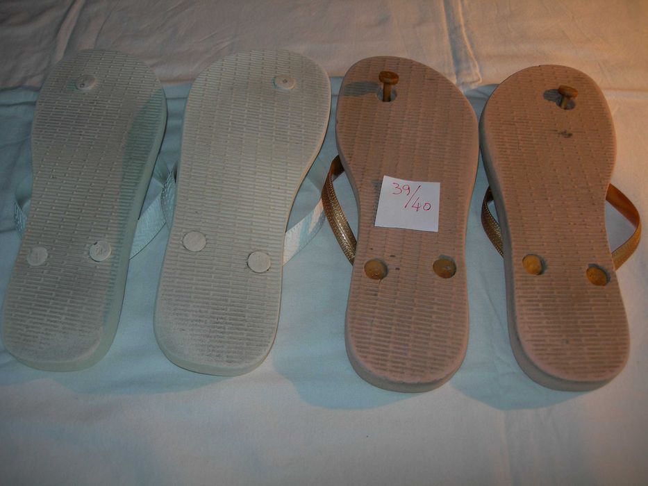 Havaianas.  Chinelos praia.